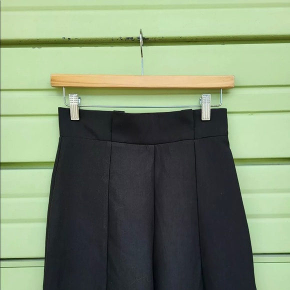 New ZARA Woman BLACK Tapered PANTS WAIST 27'' ZIP Size S 1478 026 800 - Picture 3 of 4